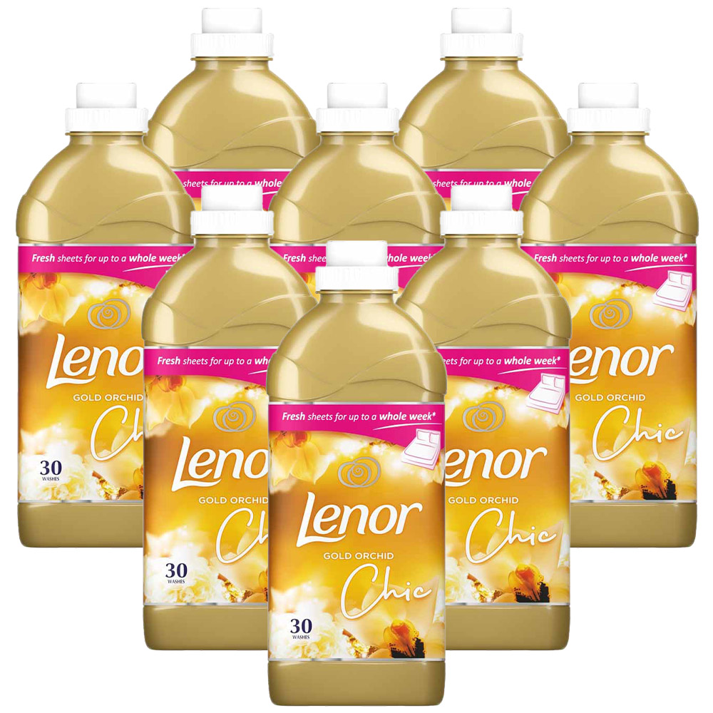 Lenor Gold Orchid Fabric Conditioner 30 Washes Case of 8 x 1.05L Image 1