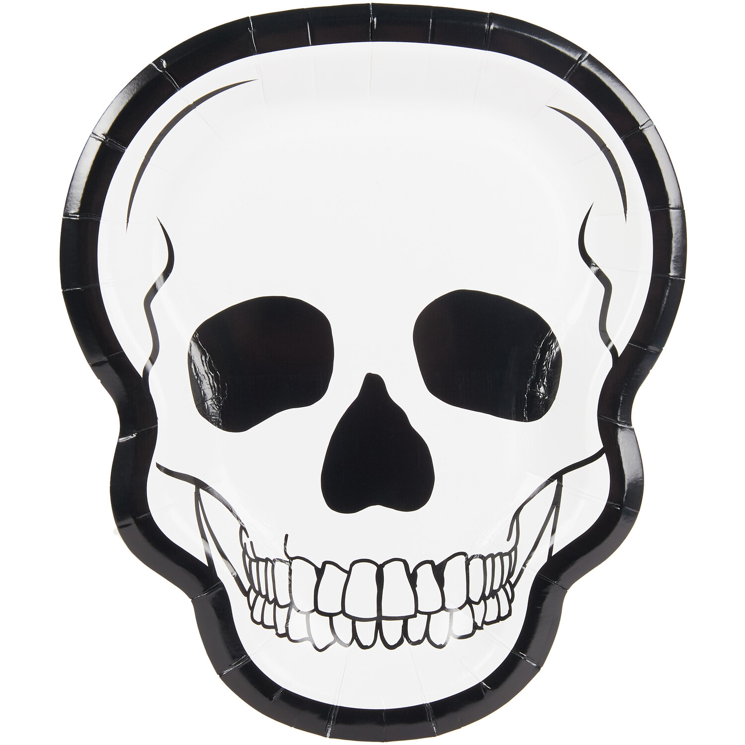 Pack of 8 Spooky Skull Plates Image 3