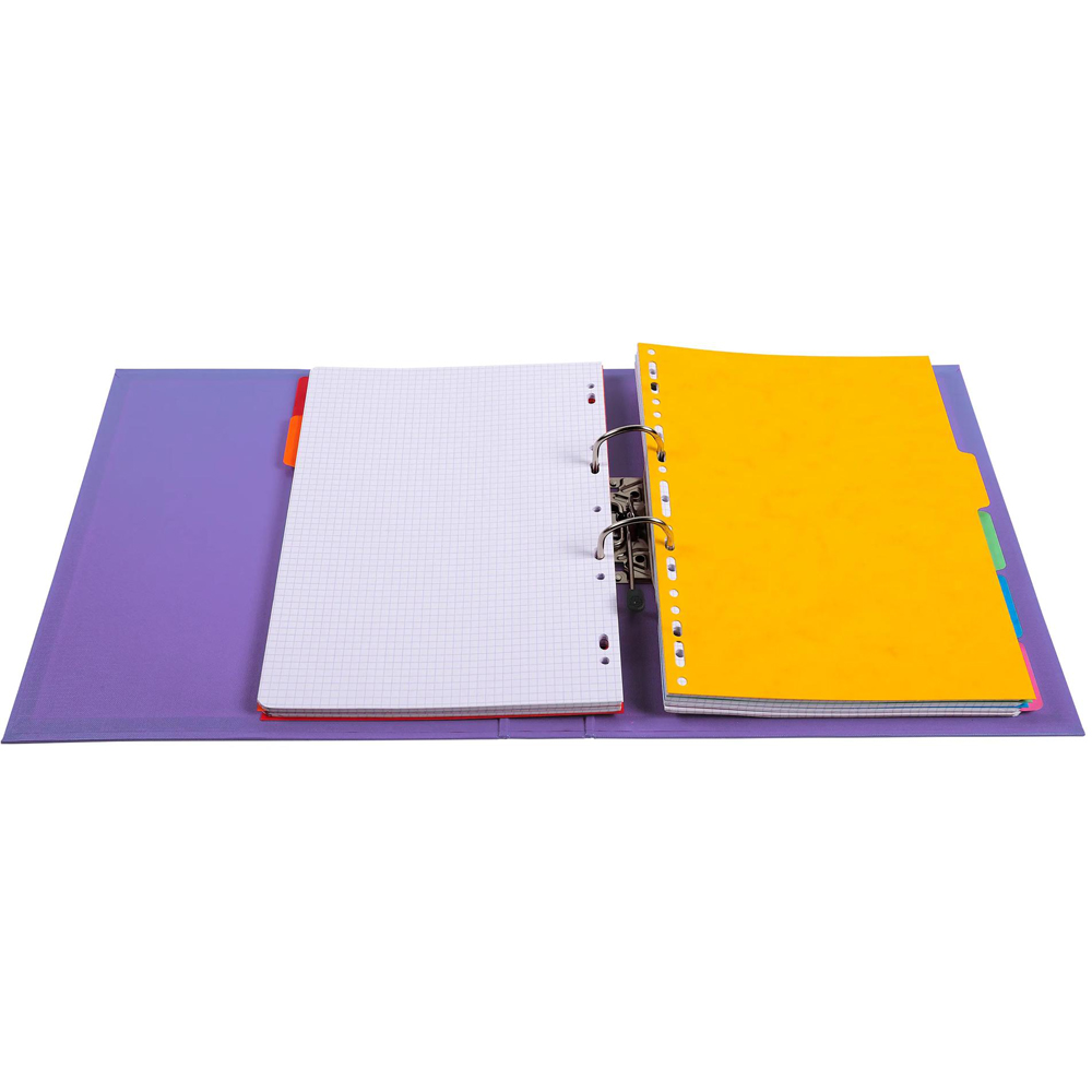 Exacompta PremTouch A4 Dark Purple PVC Lever Arch File 10 Pack Image 3