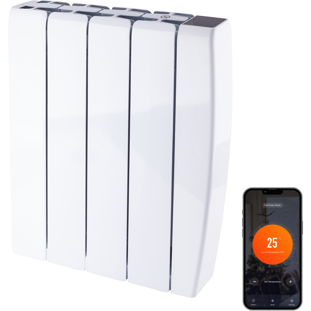 TCP Smart White Ceramic Electric Radiator 1000W Image 1