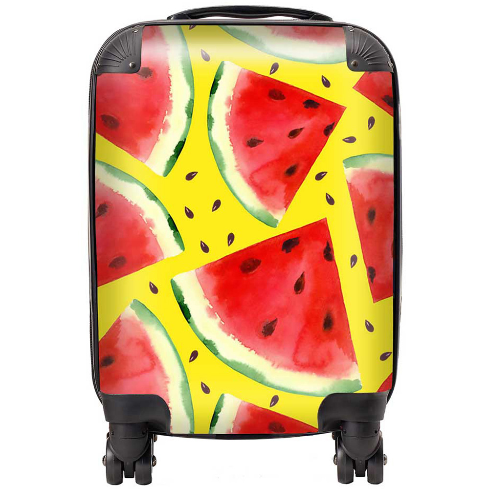 Warren Reed Designer Mini Cabin Watermelon Pattern Suitcase Image 1