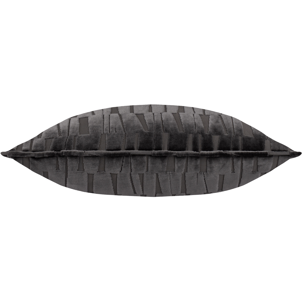 Paoletti Manhattan Charcoal Velvet Cushion 50 x 50cm Image 3