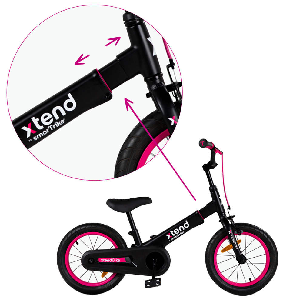 SmarTrike Xtend 3 Stage Bicycle Pink and Black Image 9