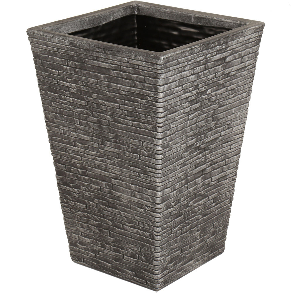 Charles Bentley Slate Tall Pewter Planters 2 Pack Image 3