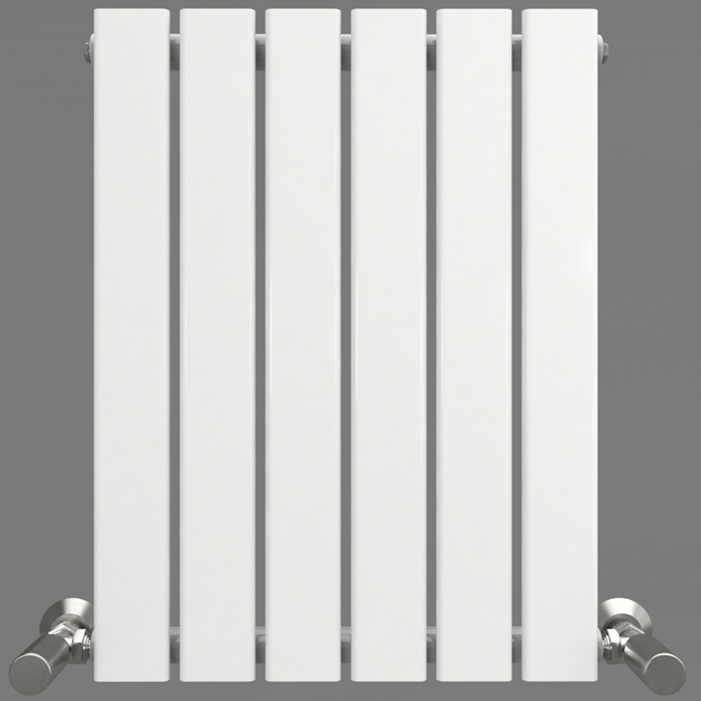 White 1306 BTU Single Flat Panel Vertical Column Radiator 600 x 408mm Image 3