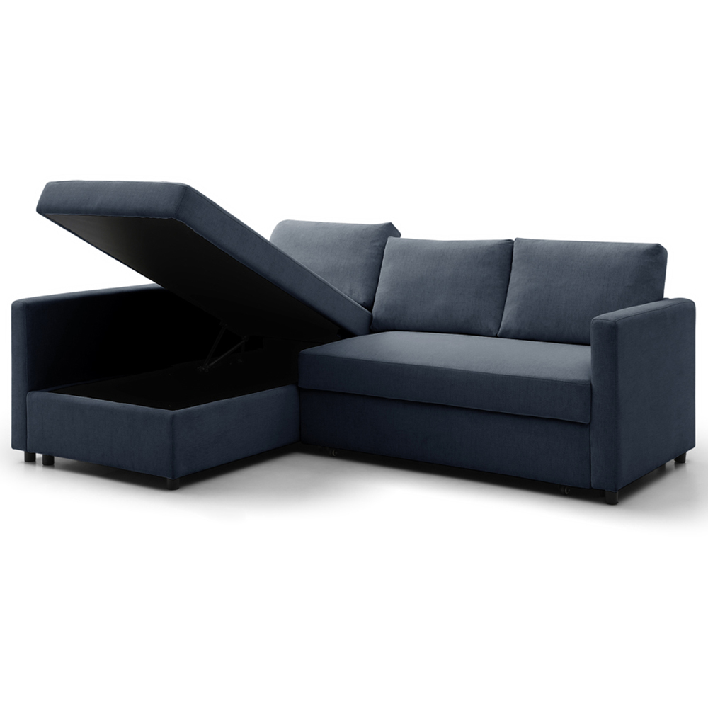 Clare 4 Seater Navy Corner Sofa Bed Image 4
