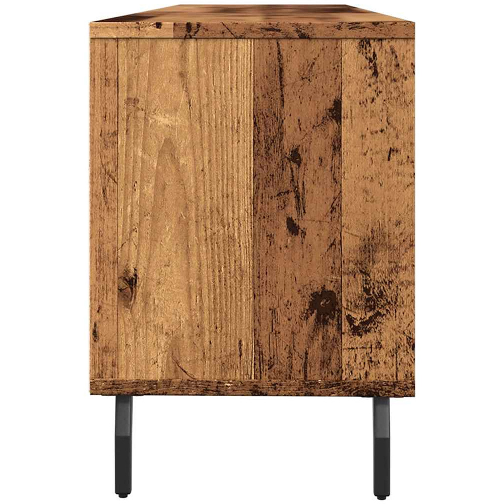 vidaXL 3 Drawer 3 Shelf Old Wood TV Cabinet Image 6