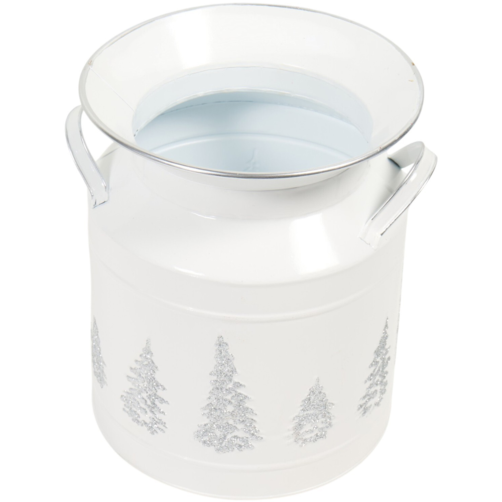 Snowdrift Sparkle Planter White Image 4