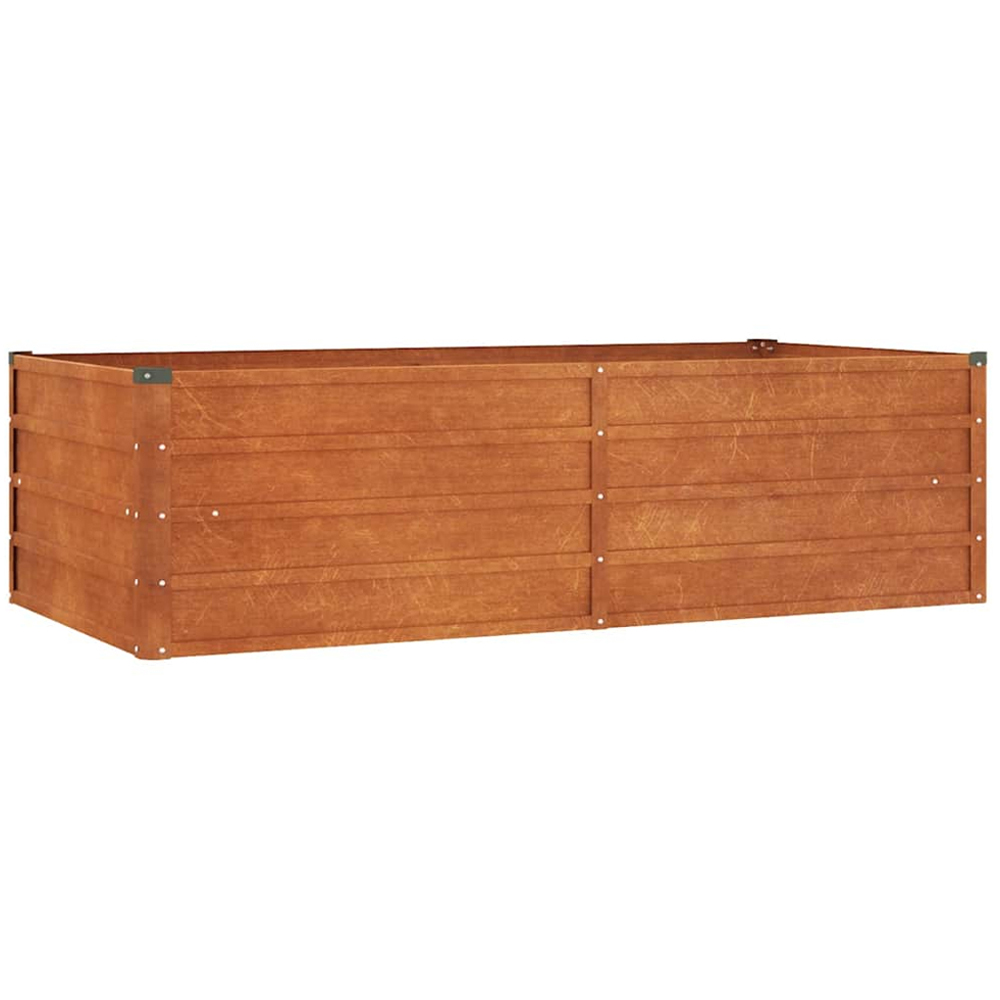 vidaXL Rusty Corten Steel Raised Garden Bed 160 x 80 x 45cm Image 1