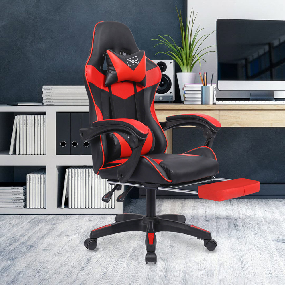 Neo Red PU Leather Office Chair Image 1