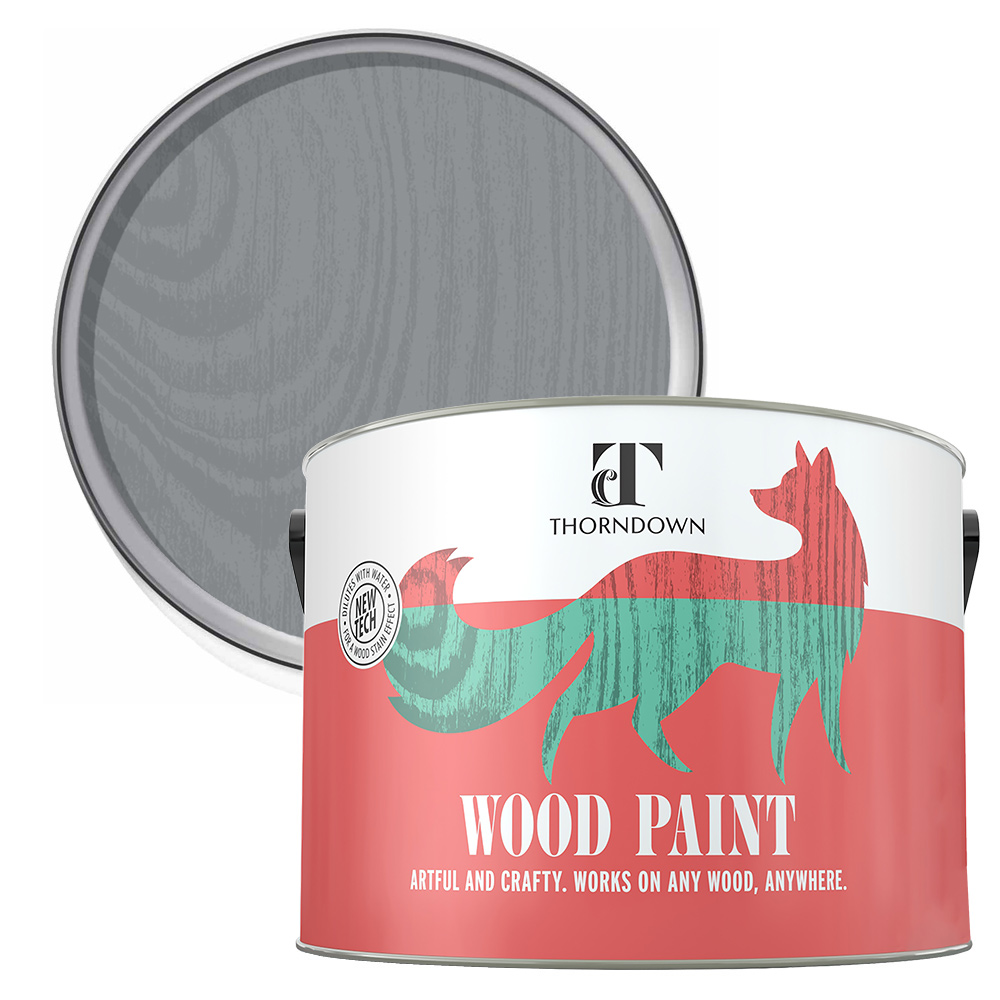 Thorndown Lead Grey Satin Wood Paint 2.5L Image 1