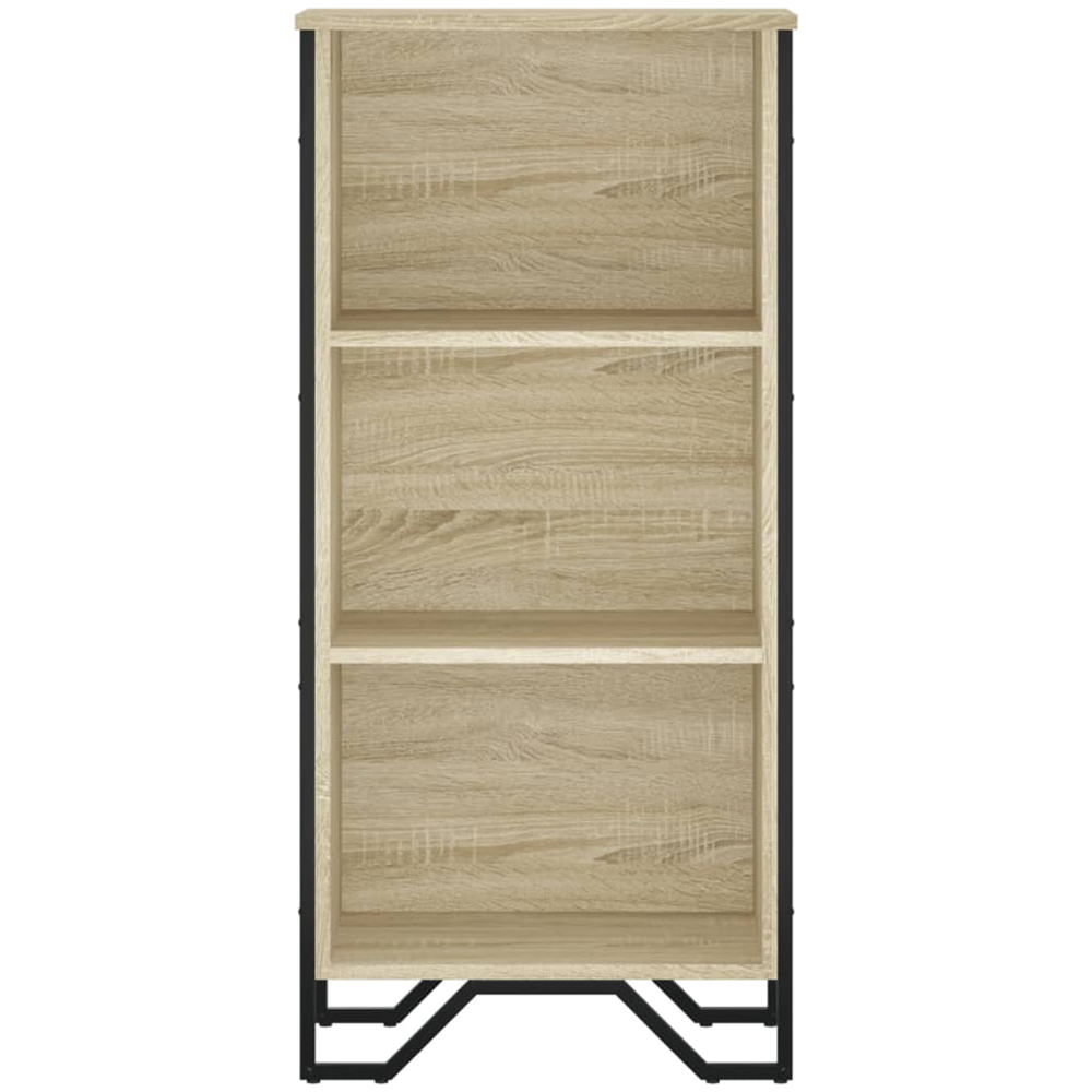 vidaXL 3 Shelf Sonoma Oak Bookcase Image 3