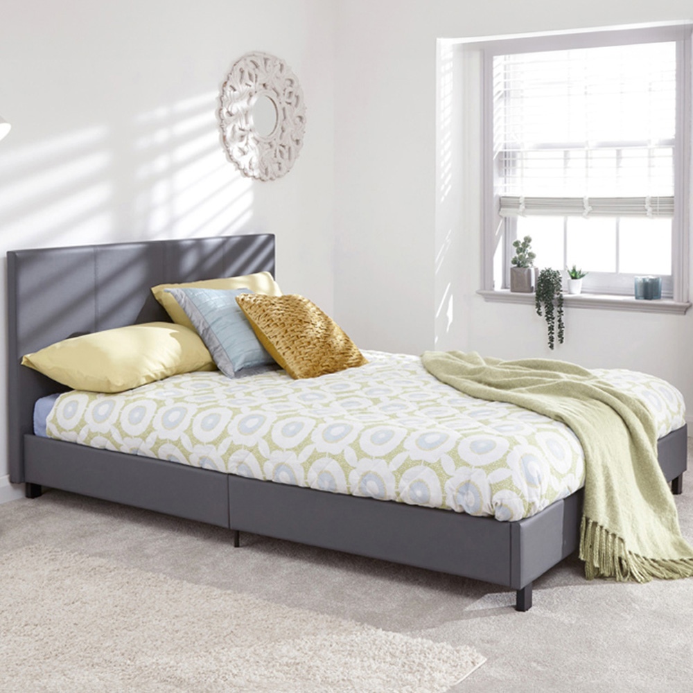 GFW Double Grey Bed In A Box Image 1