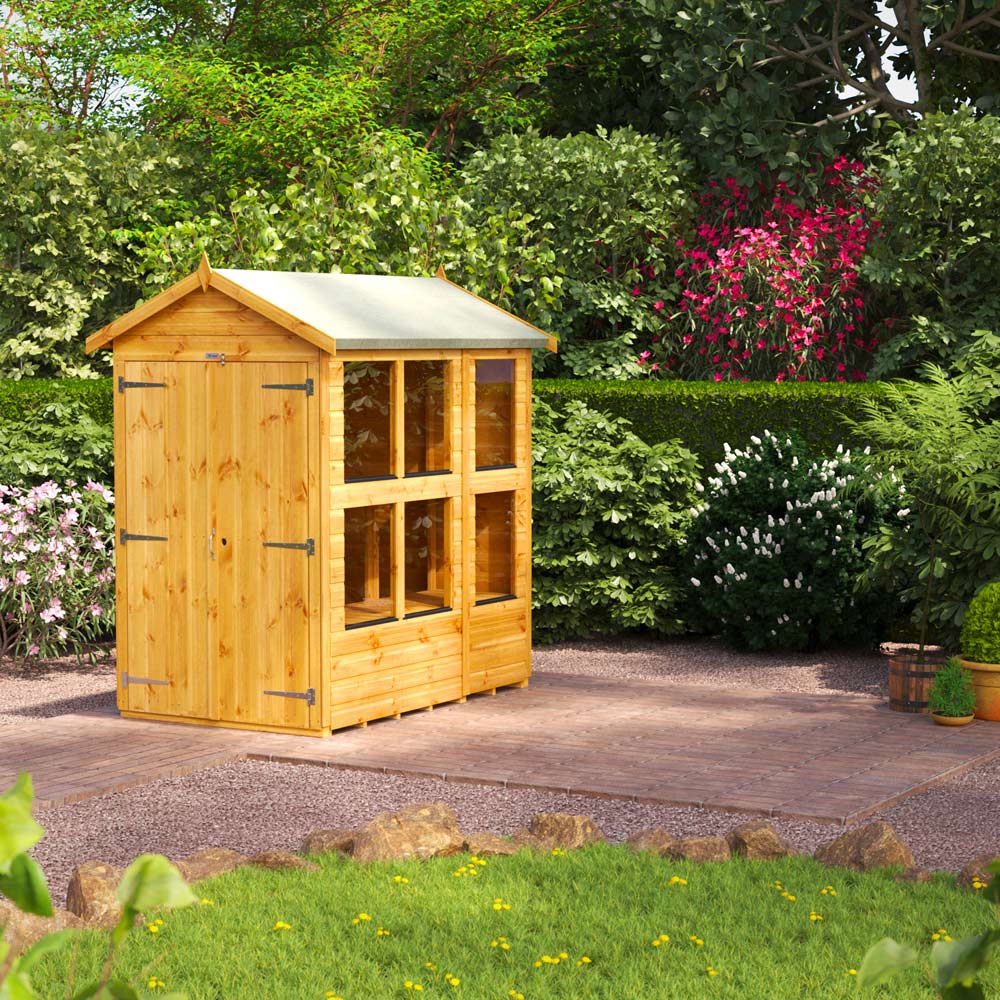 Power Sheds 6 x 4ft Double Door Apex Potting Shed Image 2