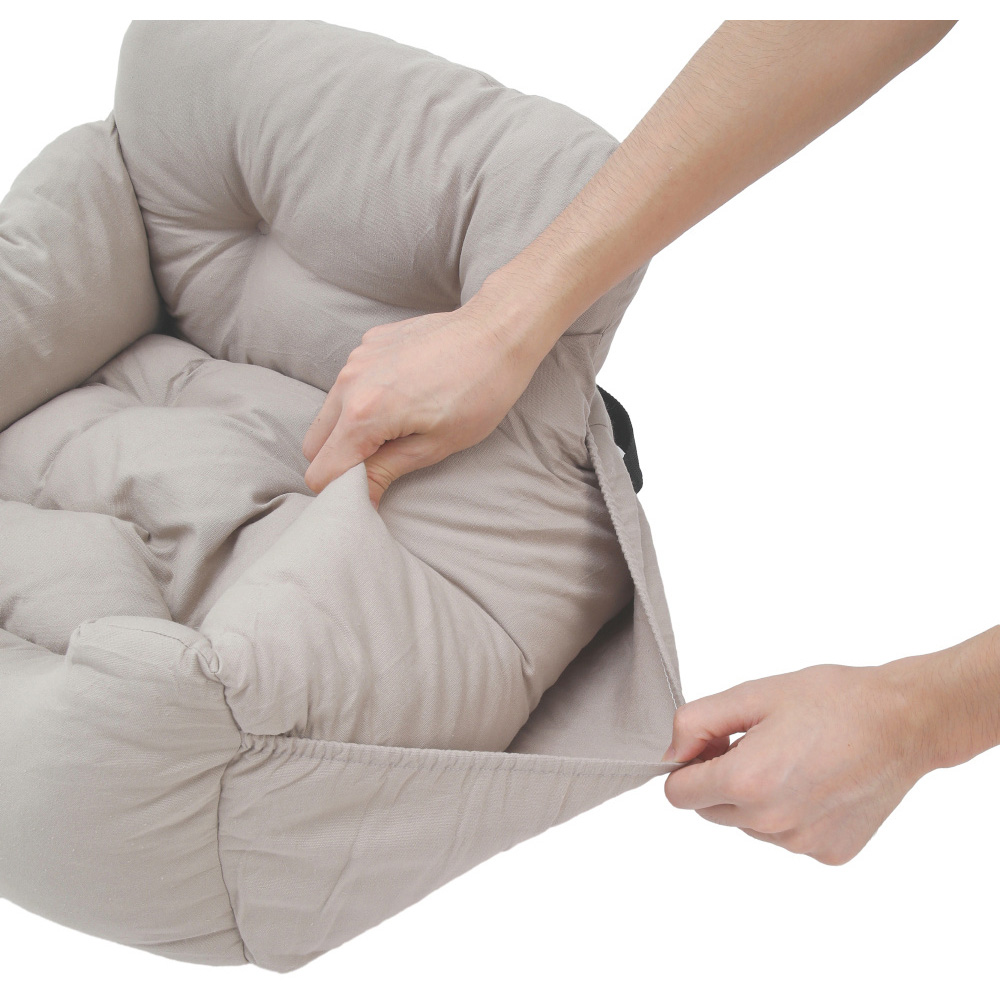 H&O Direct Large Grey Portable Car Pet Bed Image 3