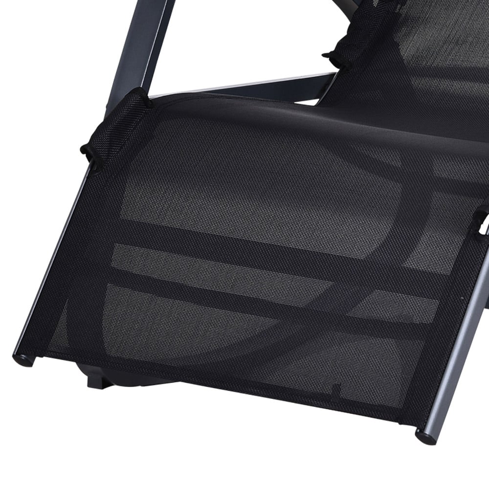 Outsunny Texteline Rocking Chair Black Image 4