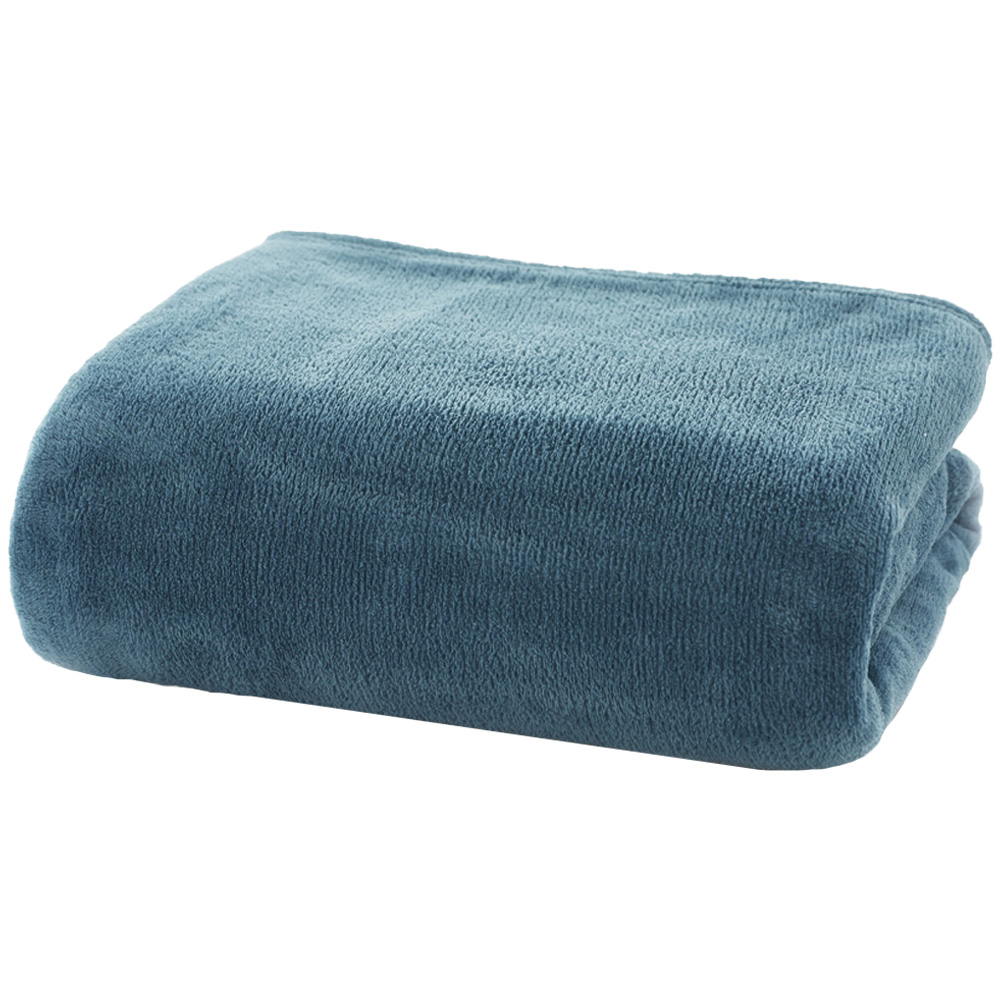 Deyongs Petrol Snuggle Touch Throw 140 x 180cm Image 1