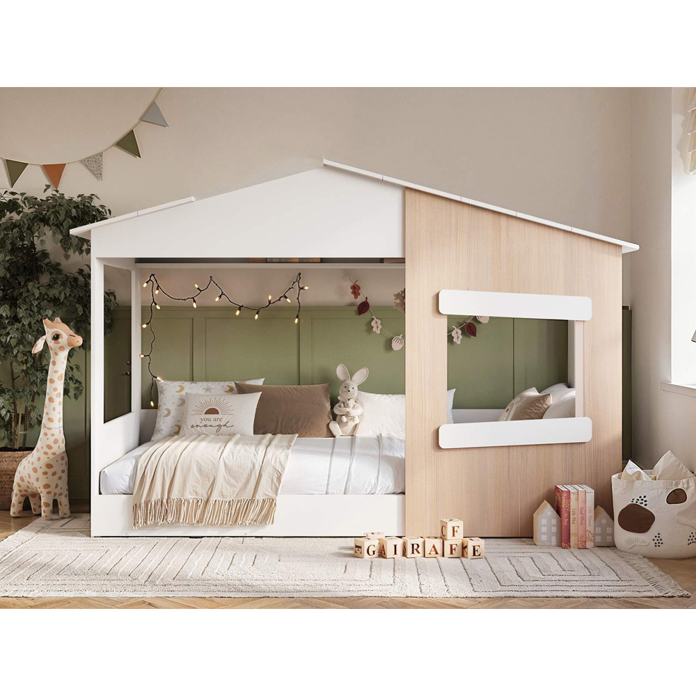Flair Dreamland Oak Play House Bed Frame Image 5