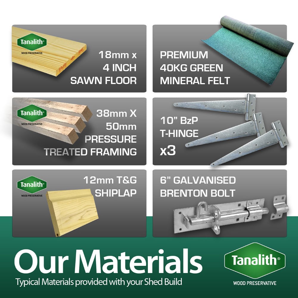 DIY Sheds 4 x 4ft Tongue and Groove Timber Apex Security Garden Shed Image 6