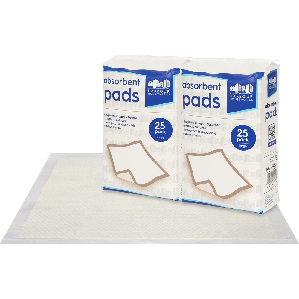 Harbour Housewares Disposable Incontinence Bed Pad 60 x 60cm 50 Pack Image 3
