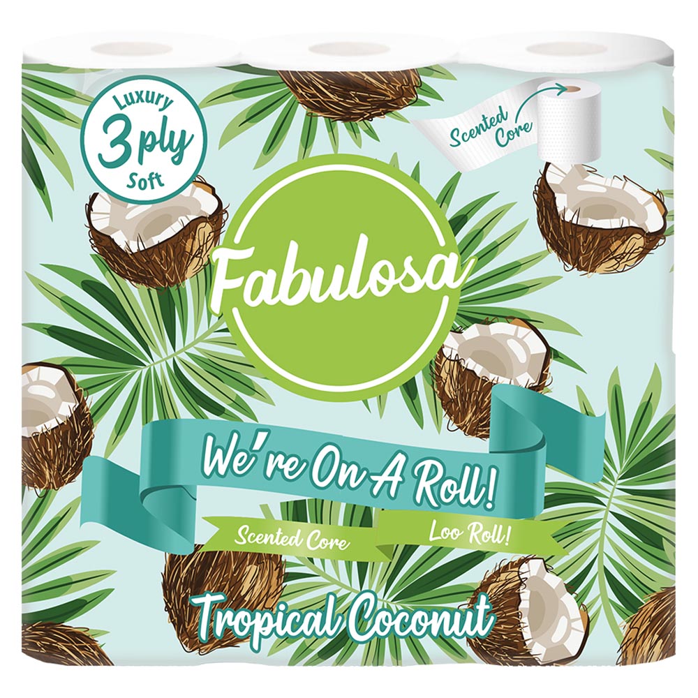 My Fabulosa Scented Loo Roll Coconut 9 Pack Image