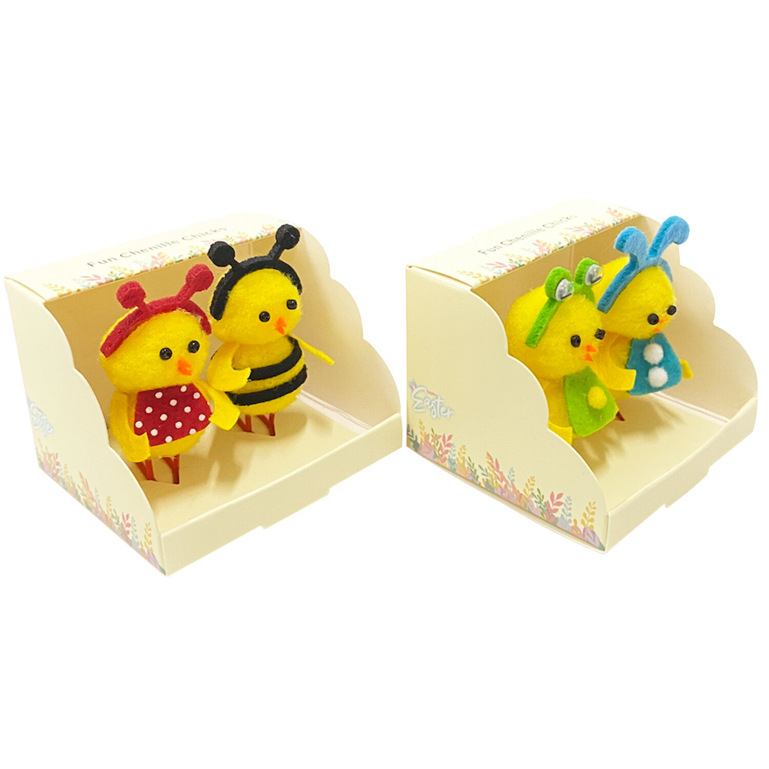 Pack of 2 Fun Chenille Chicks - Yellow Image 2