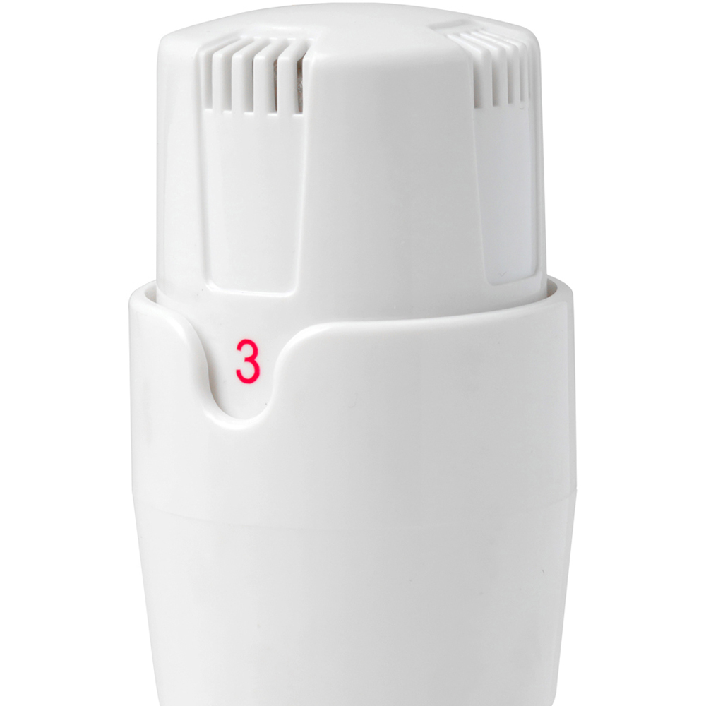 Go Bathrooms White Straight Thermostatic Radiator Valve Image 2