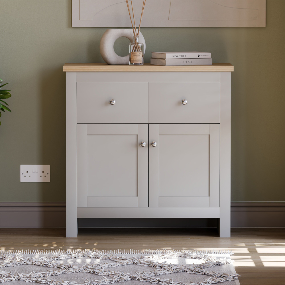 Vida Designs Arlington 2 Door 2 Drawer Grey Sideboard Image 5