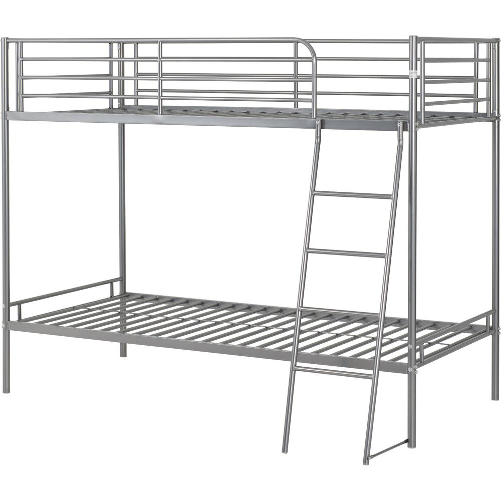 Seconique Brandon Single Silver Bunk Bed Image 2