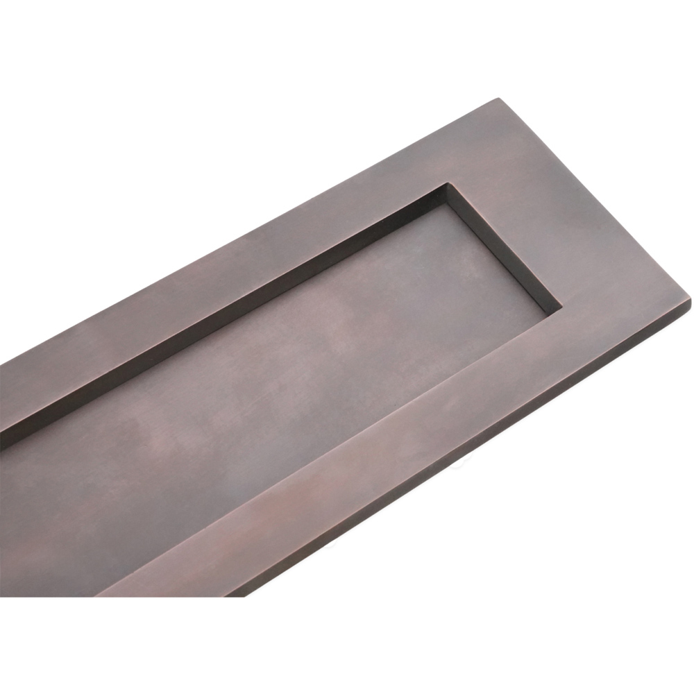 Spira Brass Victorian Aged Bronze Letter Plate 300mm Image 4