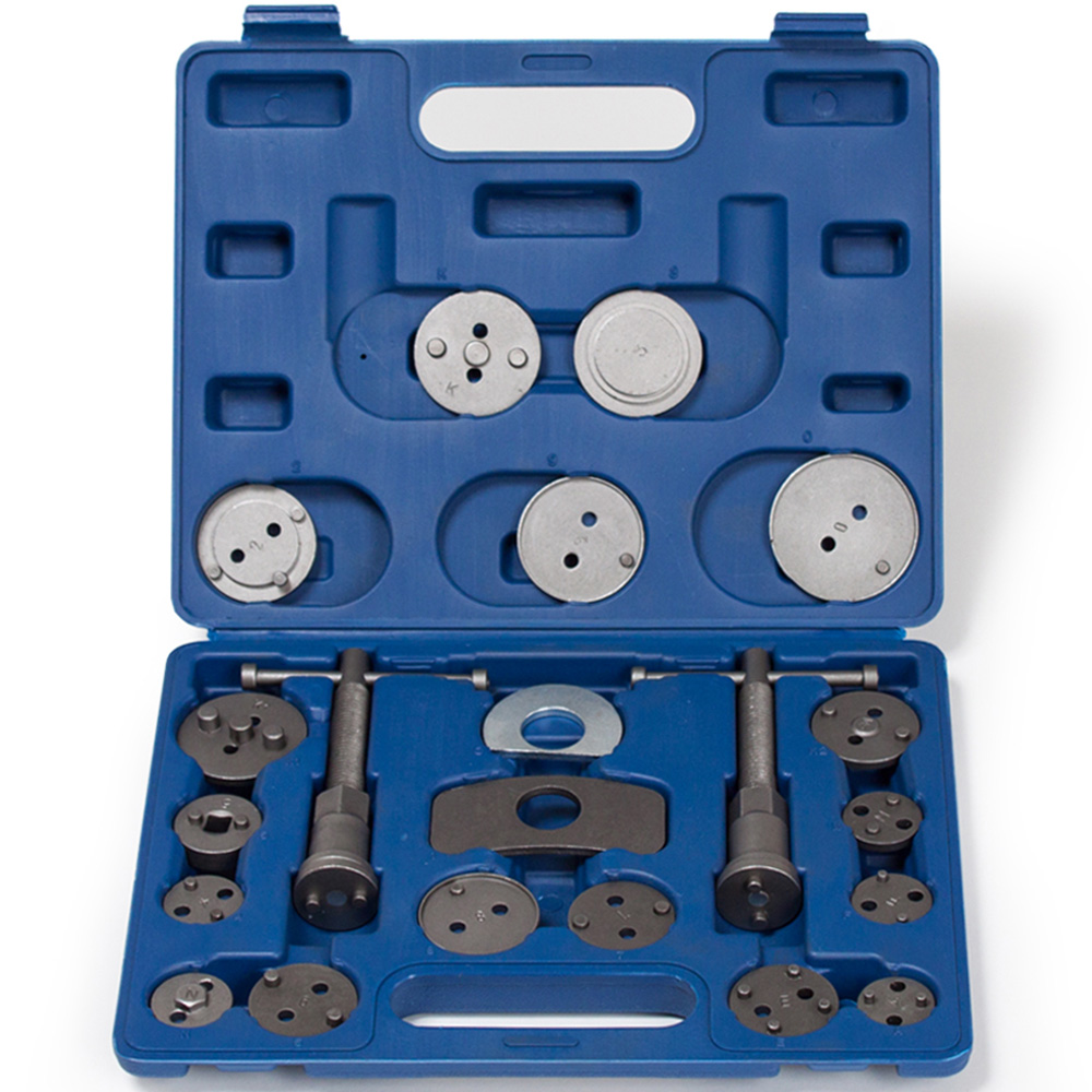tectake 22 Piece Blue Brake Piston Tool Set Image 1