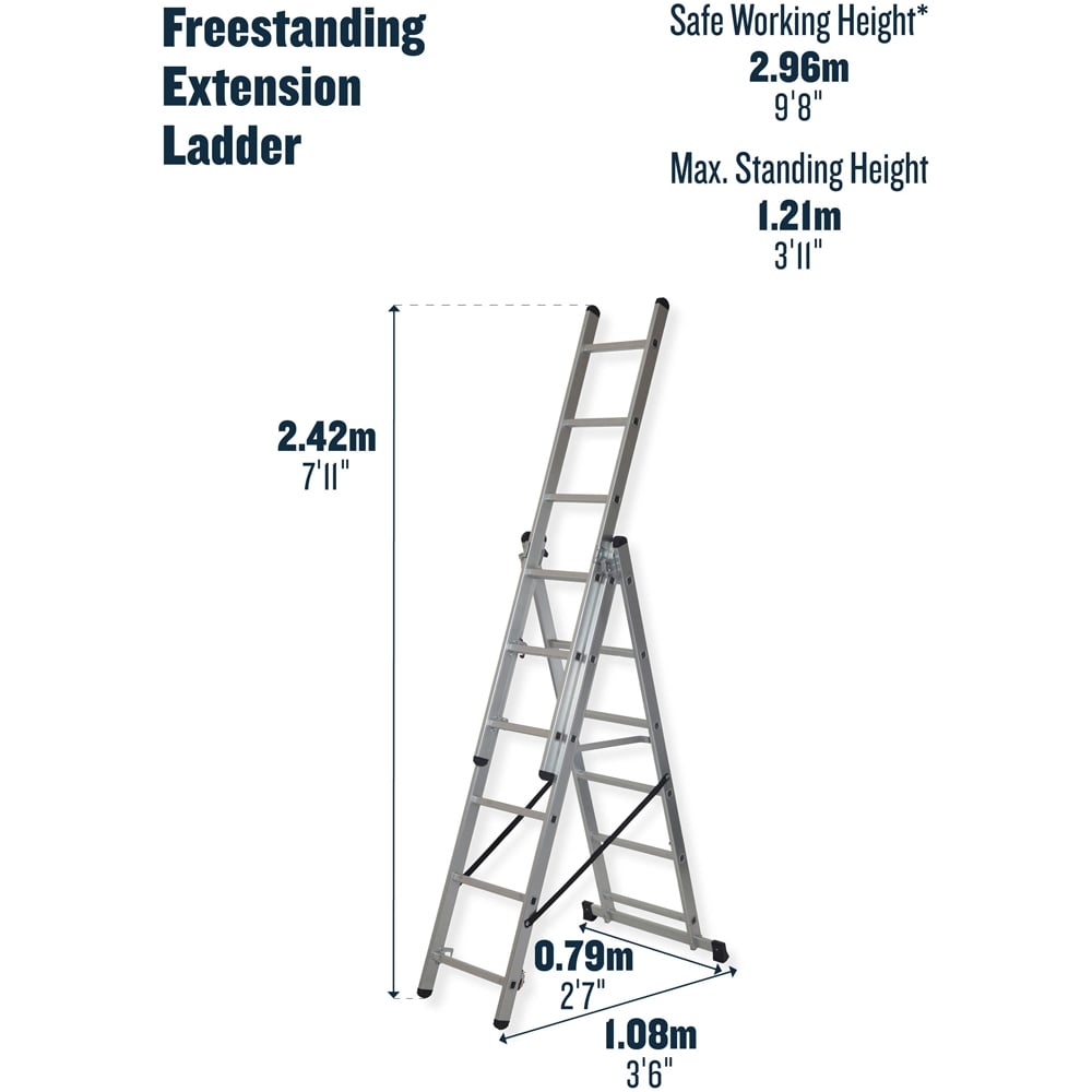 Werner 4 in 1 Combination Ladder 3.51m Image 4