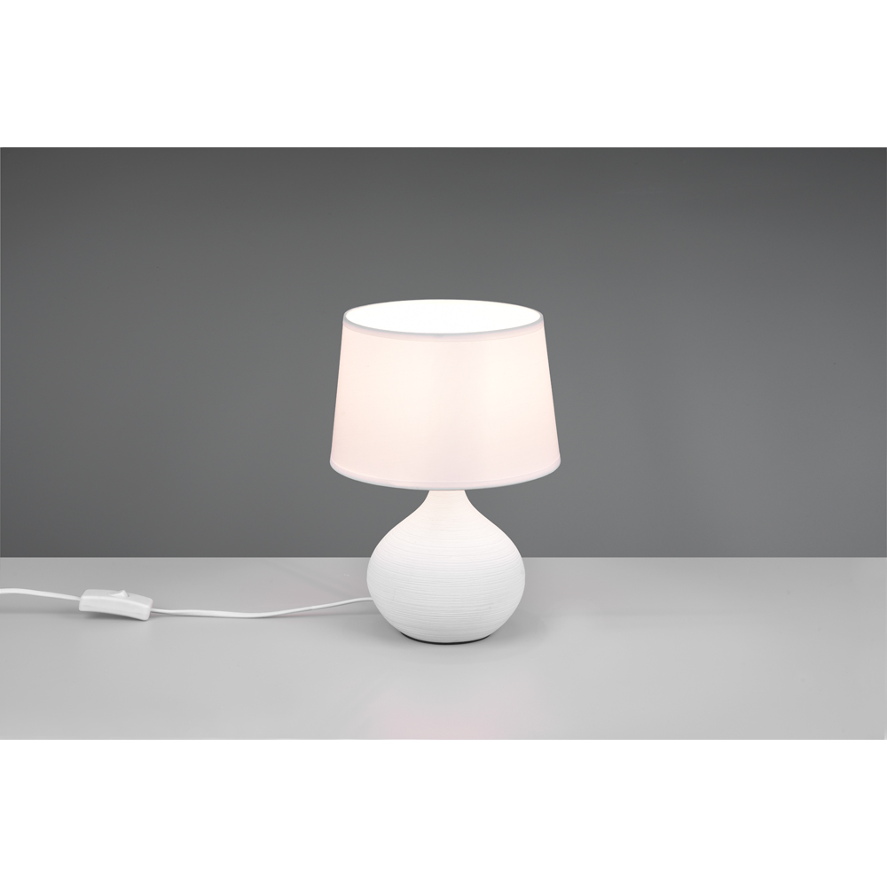 TRIO Martin White Table Lamp Image 3