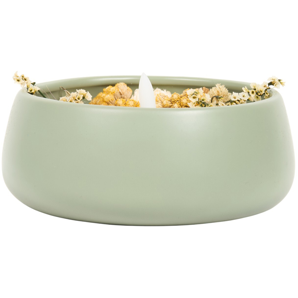 Floral Ceramic LED Candle Image 6