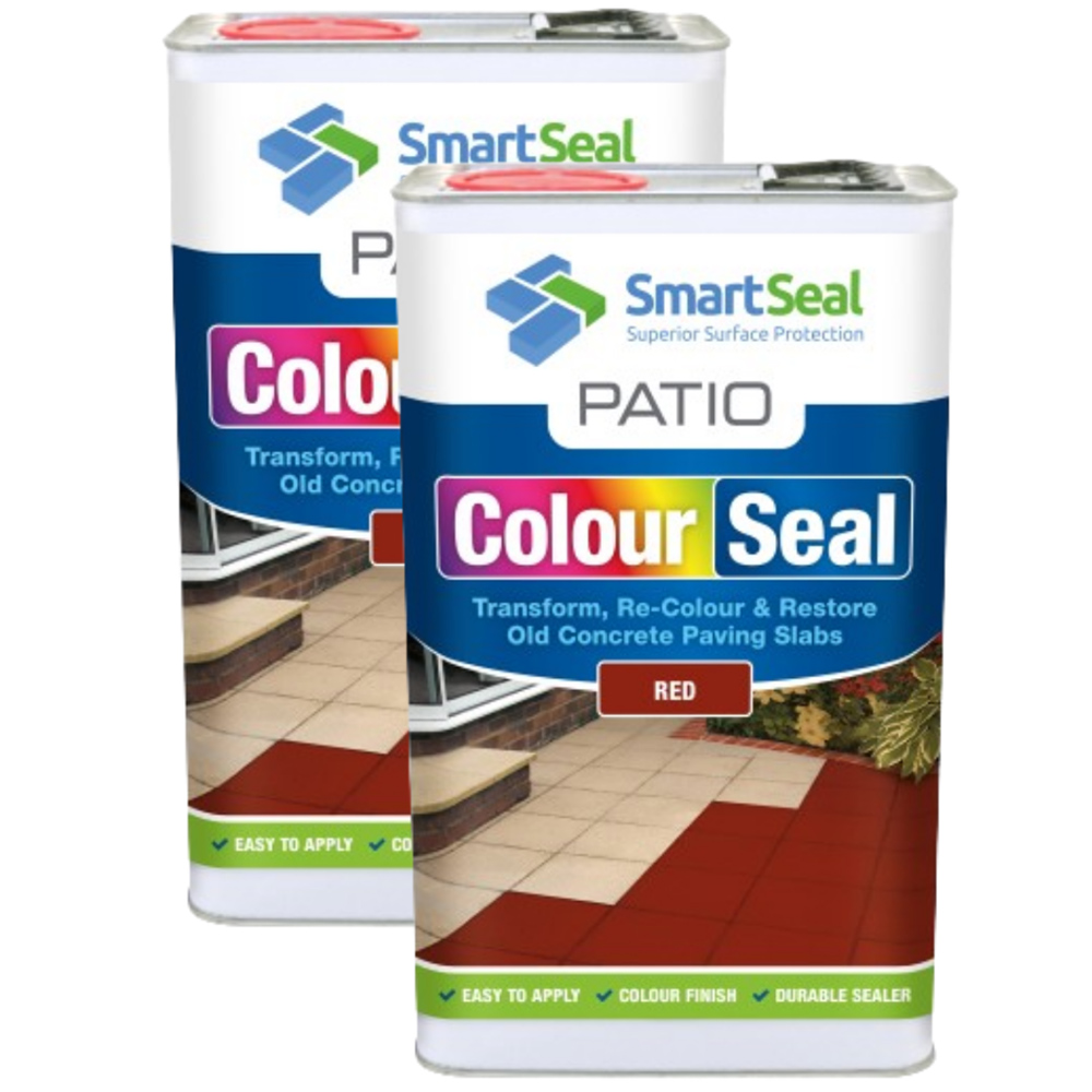 SmartSeal Red Patio ColourSeal 5L 2 Pack Image 1