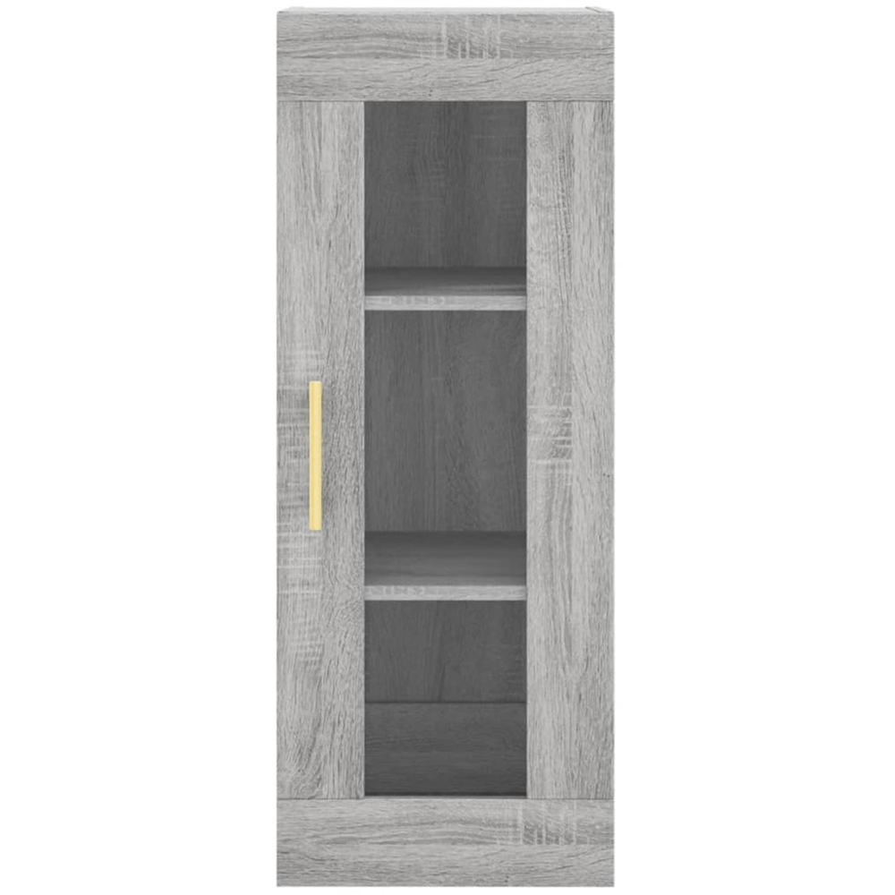 vidaXL 2 Door Grey Highboard Image 5