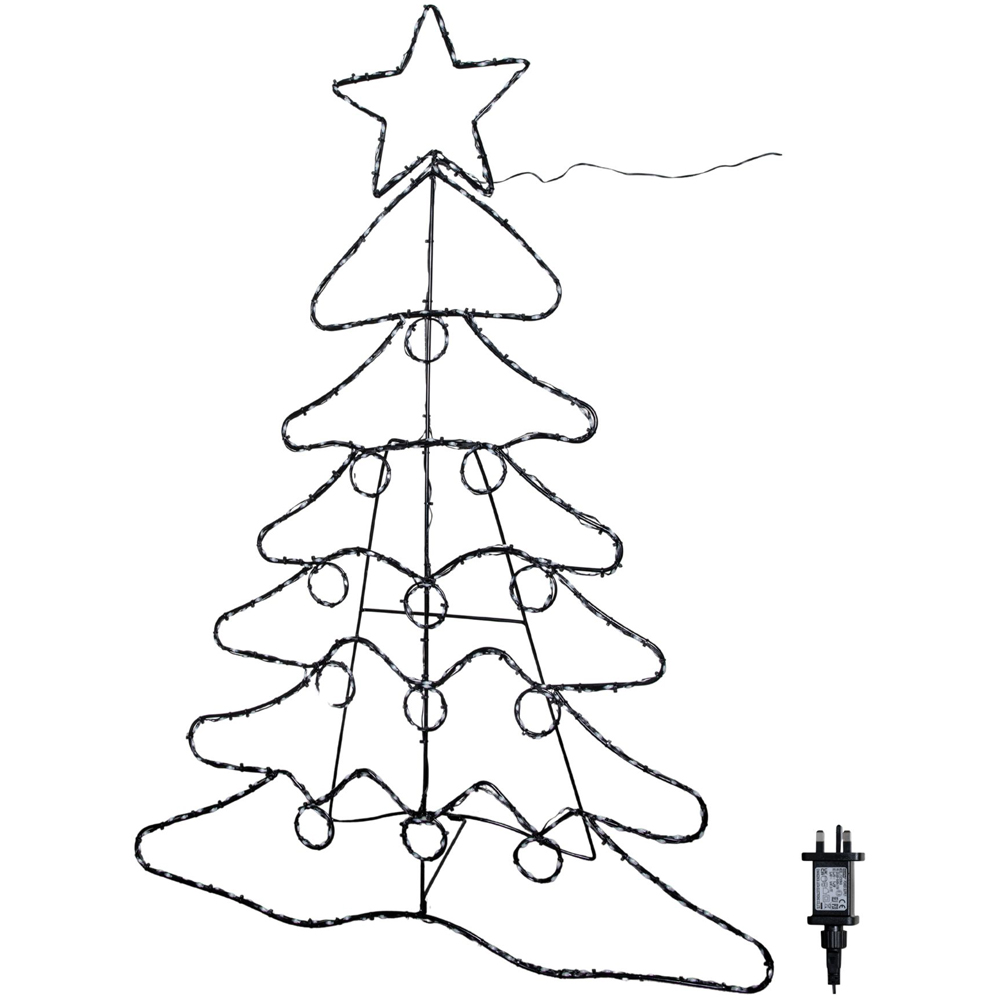 Samuel Alexander 385 Multicolour LED Light Up Standing Christmas Tree 4ft Image 2