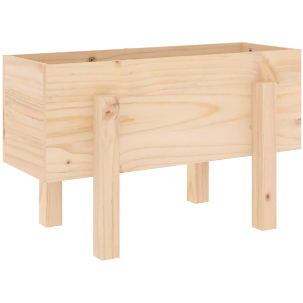 vidaXL Brown Solid Pine Wood Garden Planter 38 x 62 x 30cm Image 5