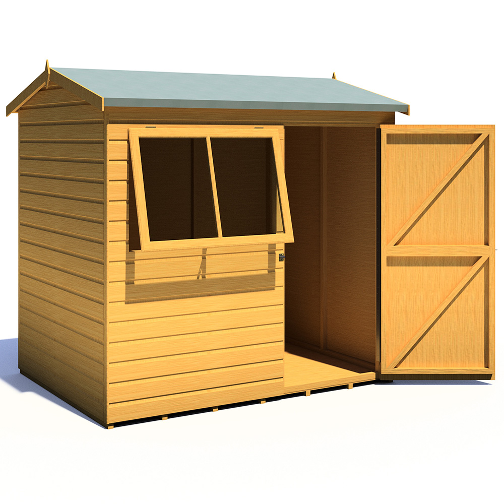 Shire Lewis 7 x 5ft Style C Reverse Apex Shed Image 3
