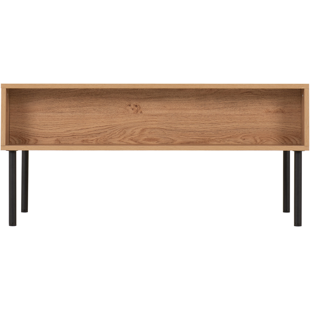 Seconique Leon 2 Drawer Medium Oak Effect Coffee Table Image 6