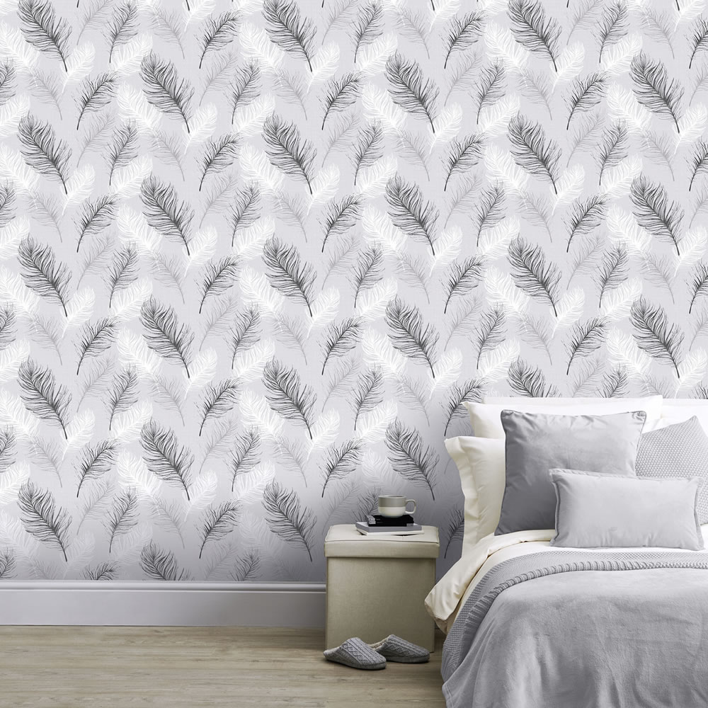 black and white wallpaper for bedroom