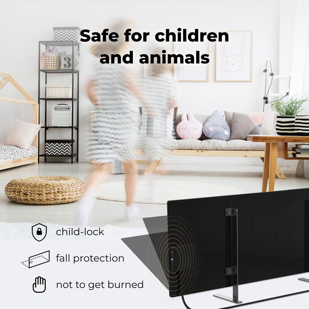 Aeno Premium Eco Smart Black Heater Image 4