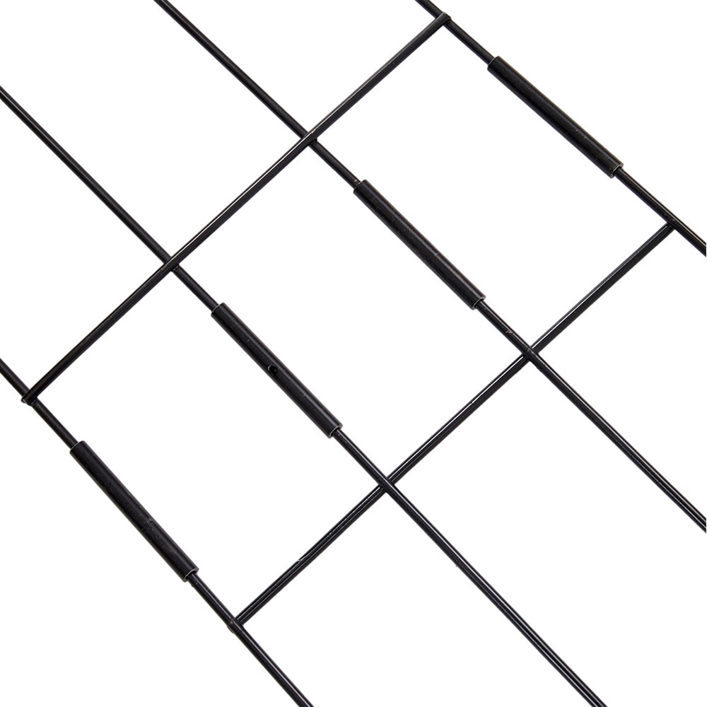 Living and Home Black Metal Scrolled Climbing Plant Trellis 81cm 4 Pack Image 3