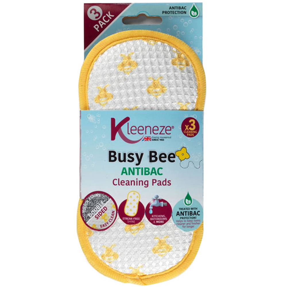 Kleeneze Anti-Bac Busy Bee Cleaning Pads 3 Pack Image 1