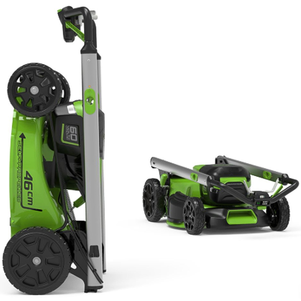 Greenworks GWGD60LM46SPK4 60V Self Propelled 46cm Cordless Lawn Mower with Battery and Charger Image 3