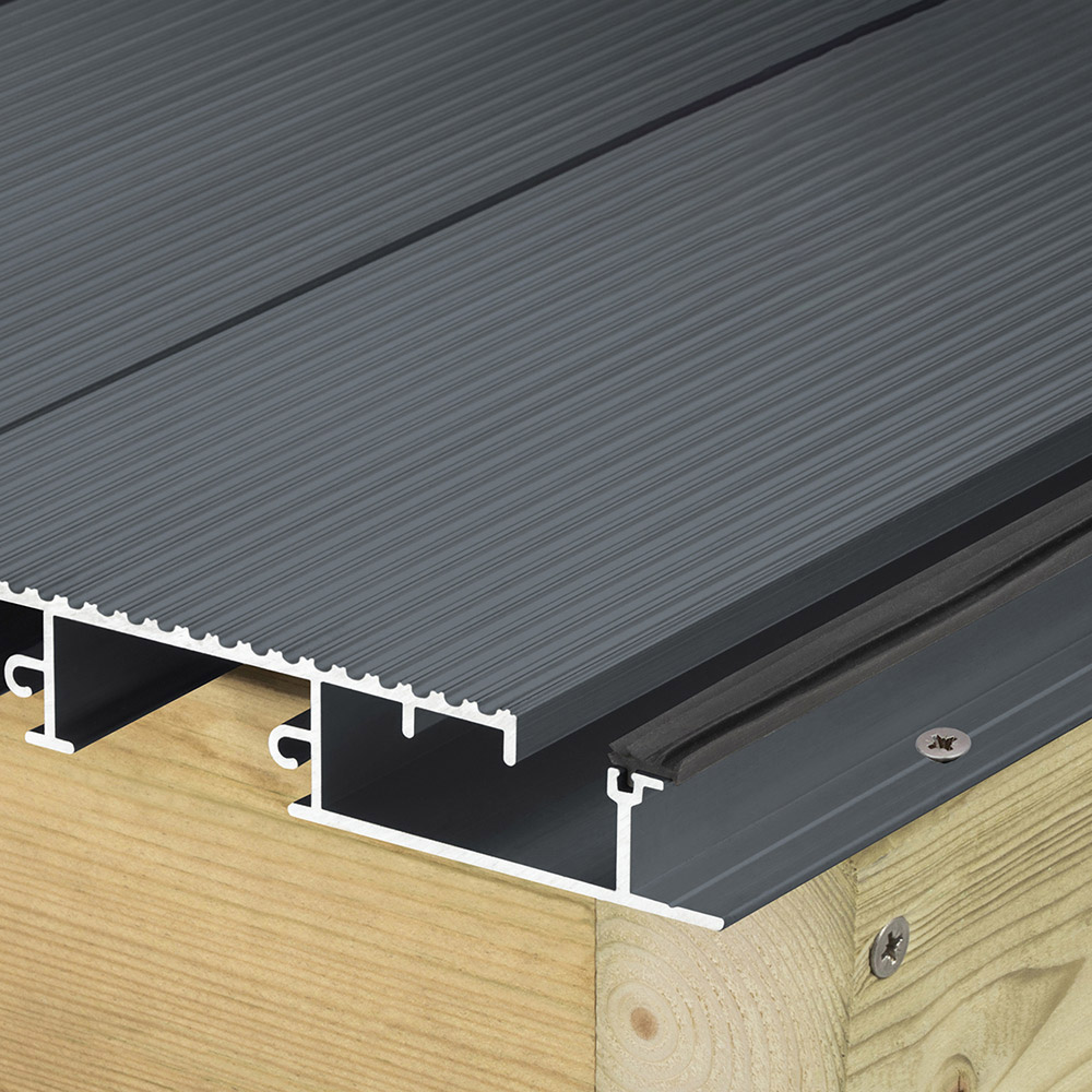 Alupave Grey Decking Board 6m Image 2