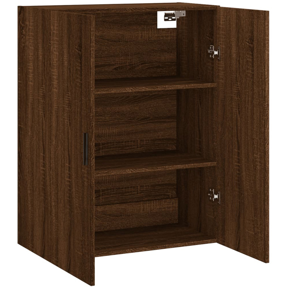 vidaXL 2 Door Brown Oak Wall Mounted Cabinet Image 4