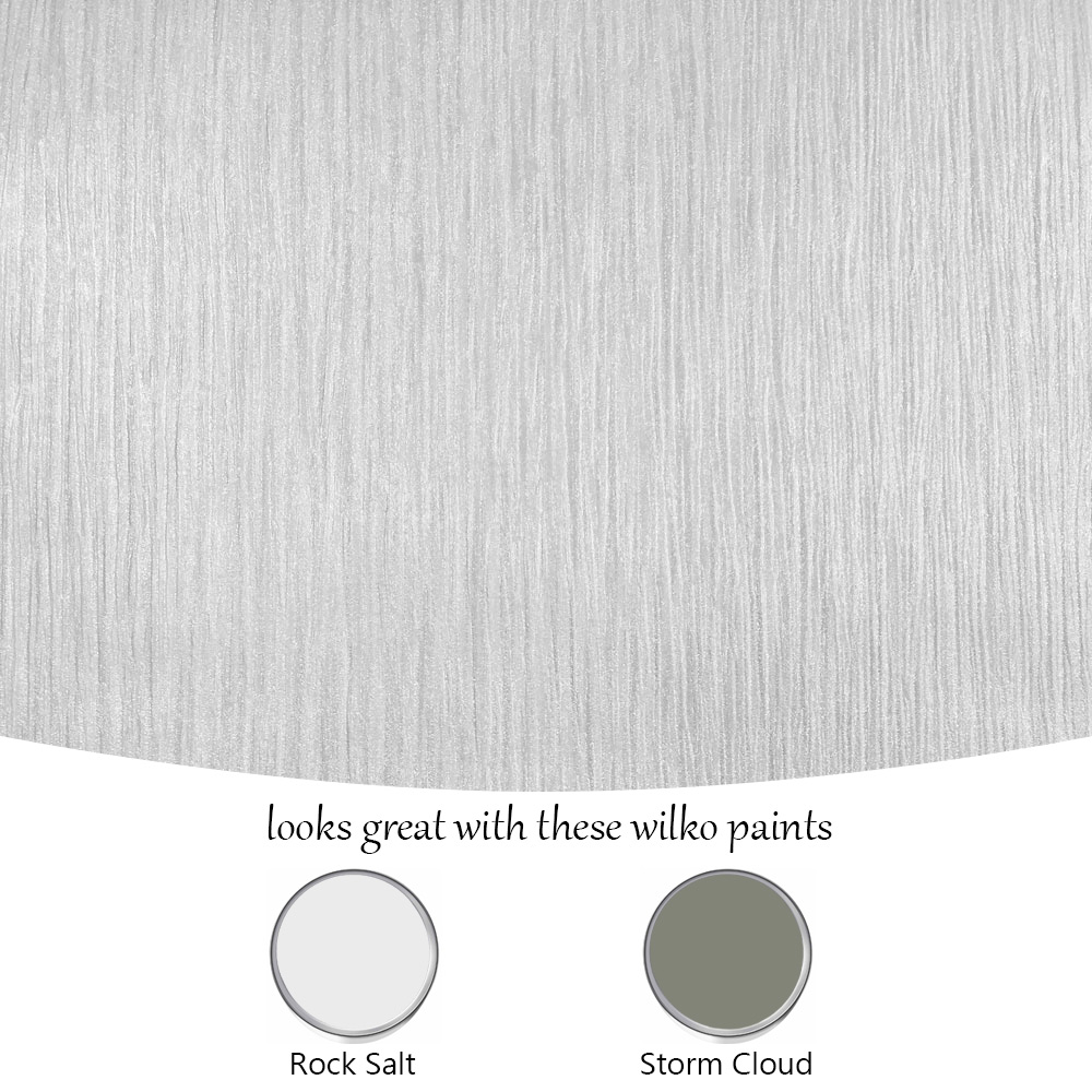 Muriva Lustre Grey Textured Wallpaper Image 4