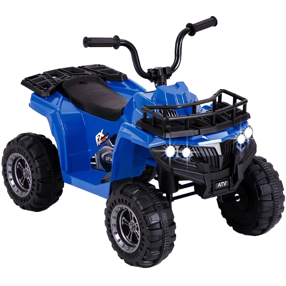Costway Kids Navy Ride On Quad Car with One Button Start and Tread Tyres 6V Image 1