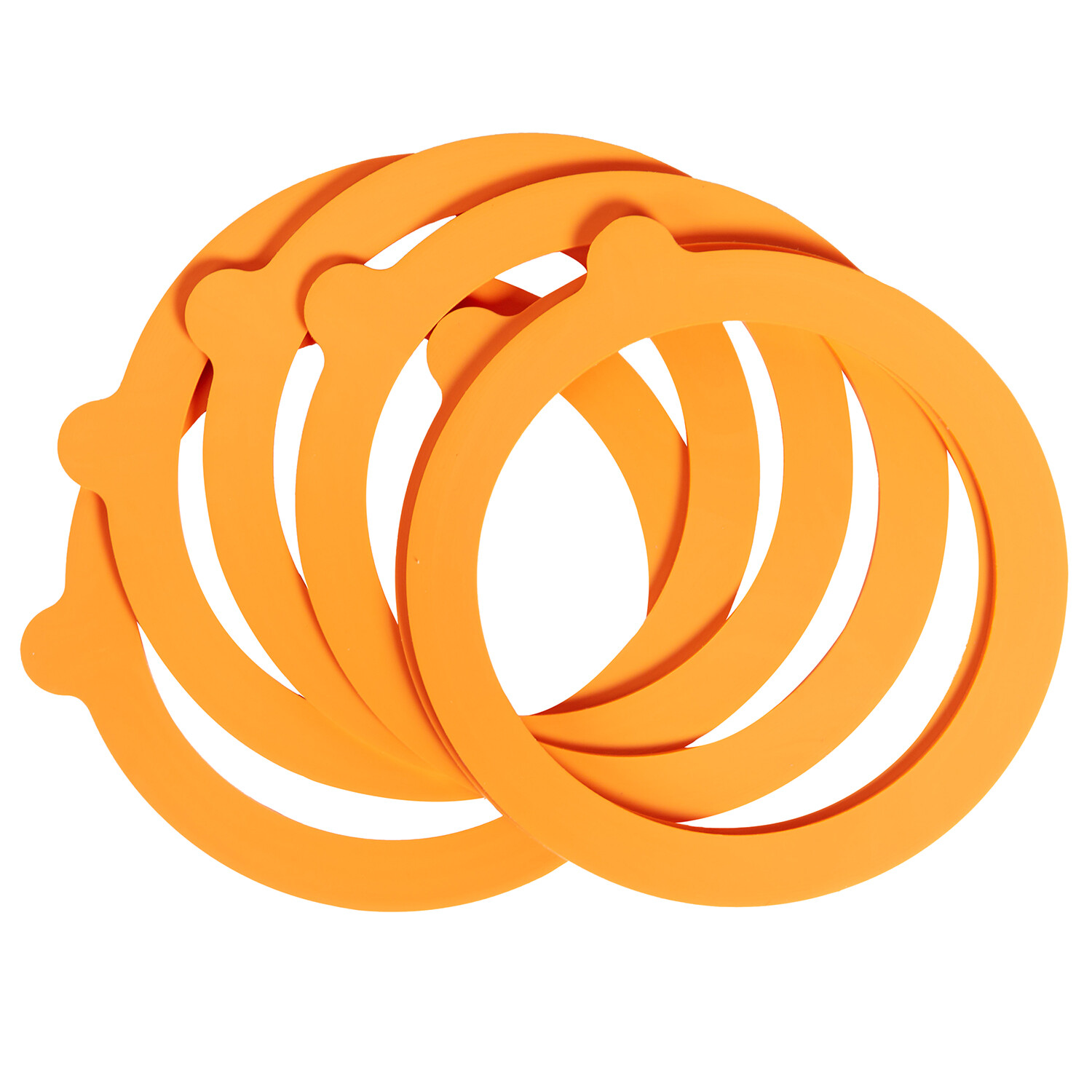 Pack of 6 Replacement Rubber Seals - Orange Image 2